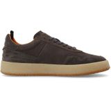 Manfield - Casual Sneakers - Grijs - Suède - Rubberen Zool 3 cm