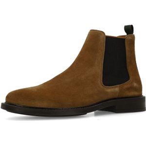 Manfield - Chelsea Boots - Cognac - Suède