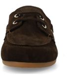 Manfield - Bootschoenen - Suède - Leer - Platte Zool