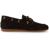 Manfield - Bootschoenen - Suède - Leer - Platte Zool
