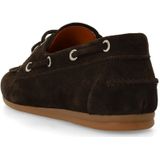 Manfield - Bootschoenen - Suède - Leer - Platte Zool