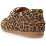 Manfield - Bootschoen - Suède - Leer - Platte Zool