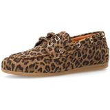 Manfield - Bootschoen - Suède - Leer - Platte Zool