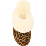 Manfield suède pantoffels cognac