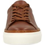 No Stress - Sneakers - Cognac - Leer - Witte Zool - Memory Foam