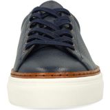 No Stress - Sneakers - Donkerblauw - Leer - Witte Zool