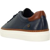 No Stress - Sneakers - Donkerblauw - Leer - Witte Zool