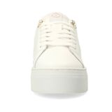 Manfield - Leren Sneakers - Wit - Leer
