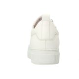 Manfield - Leren Sneakers - Wit - Leer