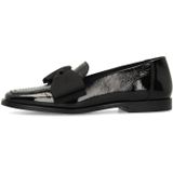 Manfield - Loafers - Zwart - Lakleer - Platte Hak