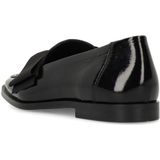 Manfield - Loafers - Zwart - Lakleer - Platte Hak