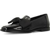 Manfield - Loafers - Zwart - Lakleer - Platte Hak