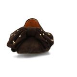 Manfield - Ballerina's - Bruin - Suède - Platte Hak 2 cm