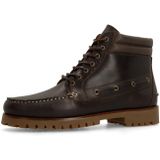 MANFIELD - Veterboots - Donkerbruin - Leer