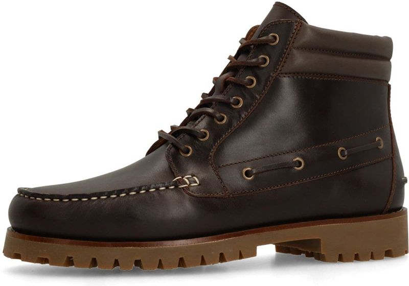 MANFIELD - Veterboots - Donkerbruin - Leer