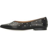 Manfield - Leren Loafers - Zwart - Met Studs