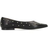Manfield - Leren Loafers - Zwart - Met Studs