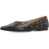 Manfield - Leren Loafers - Zwart - Met Studs