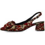 Manfield - Slingbacks - Burgundy - Pumps - 5 cm Hak