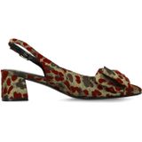 Manfield - Slingbacks - Burgundy - Pumps - 5 cm Hak