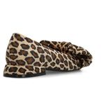 Manfield - Leren Loafers - Luipaardprint - Strikdetail