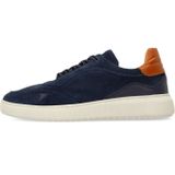 Manfield - Navy - Sneakers - Suède - Casual schoenen