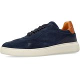 Manfield - Navy - Sneakers - Suède - Casual schoenen