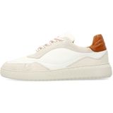 Manfield - Leren Sneakers - Wit
