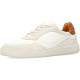 Manfield - Leren Sneakers - Wit
