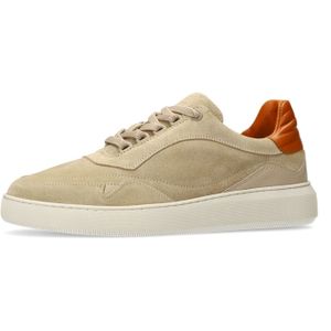 Manfield - Suède Sneakers - Beige - Heren
