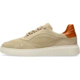 Manfield - Suède Sneakers - Beige - Heren