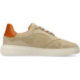 Manfield - Suède Sneakers - Beige - Heren