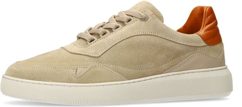 Manfield - Suède Sneakers - Beige - Heren