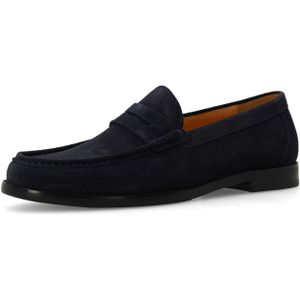 Manfield - Loafers - Donkerblauw - Suède