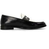 Manfield - Loafers - Zwart - Leren - Platte Hak 2 cm