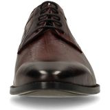 Manfield - Black Label - Leren Veterschoenen - Burgundy