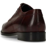 Manfield - Black Label - Leren Veterschoenen - Burgundy