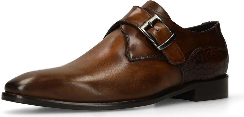 Black label - Bruine leren gespschoenen - Sportschoenen