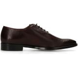 Black Label - Leren Veterschoenen - Burgundy - Oxford Model