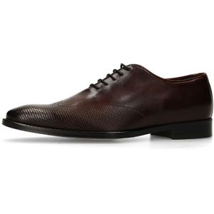 Black Label - Leren Veterschoenen - Burgundy - Oxford Model