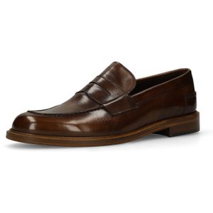 Manfield - Leren Loafers - Bruin