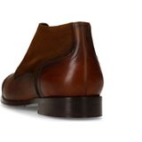 Black label - Leren Veterschoenen - Bruin - Met Suède Zijkanten