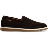 Manfield - Bruine Suède Loafers - Heren