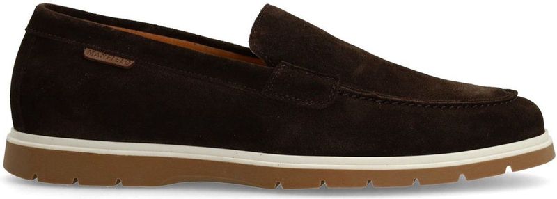 Manfield - Bruine Suède Loafers - Heren