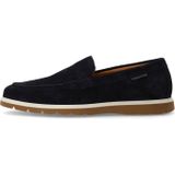 Manfield - Loafers - Donkerblauw - Suède