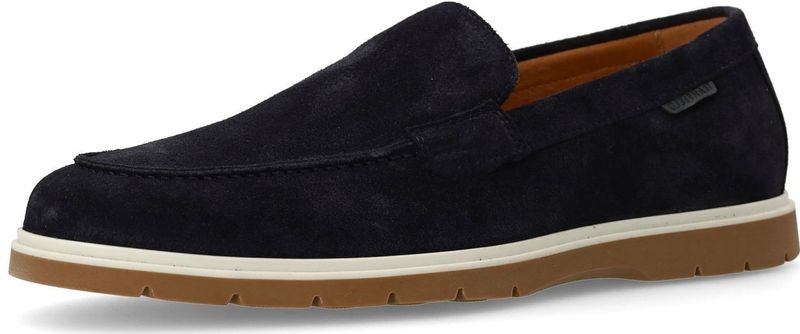 Manfield - Loafers - Donkerblauw - Suède