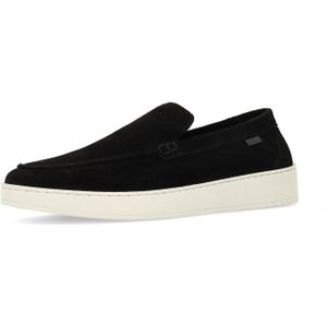 Manfield - Loafers - Zwart - Suède
