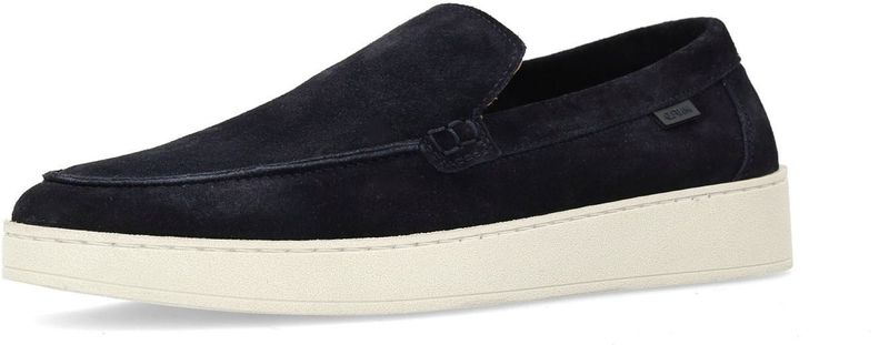 Manfield - Loafers - Donkerblauw - Suède
