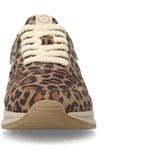 MANFIELD - Sneakers Laag - Beige/Bruin - Dierenprint - Leer