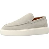 Manfield - Loafers - Lichtgrijs - Suède